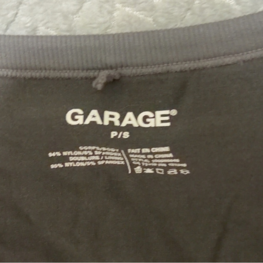 Garage Black Logo Crewneck Tee